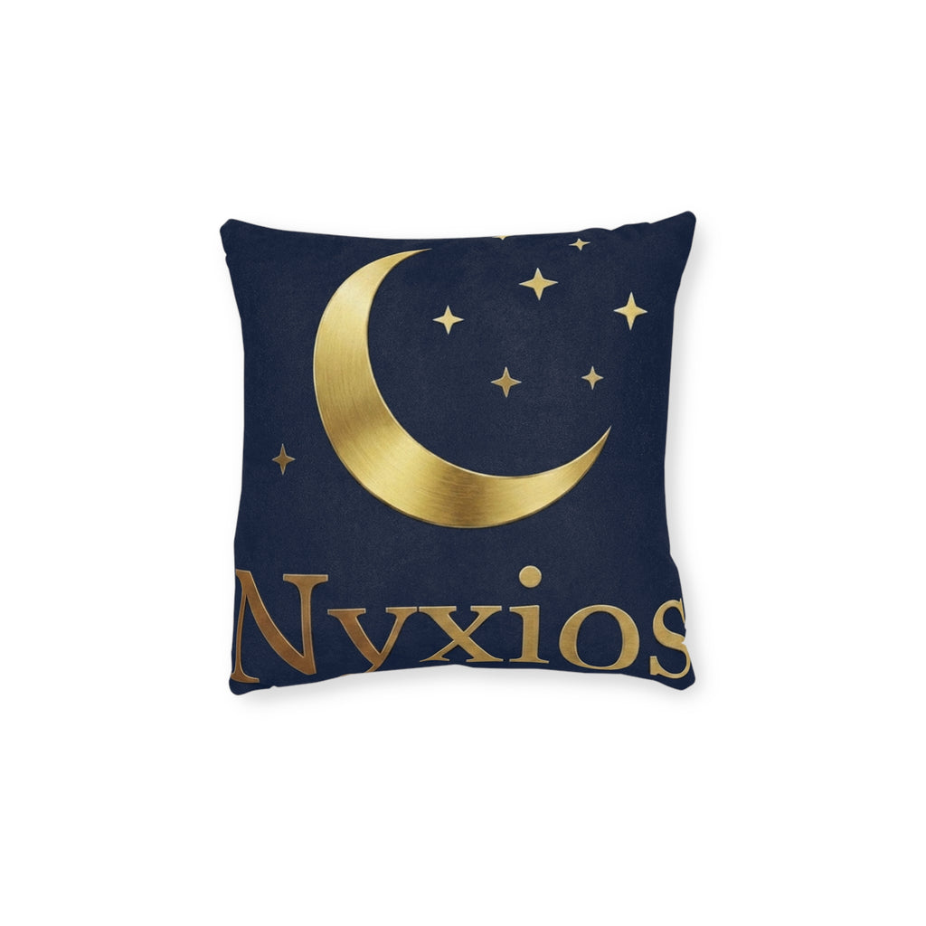 Nyxios Navy Moon & Stars Throw Pillow